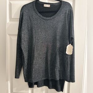 NWT‎ ALTAR’D State Long Black Sparkly Tunic Size Small-Medium